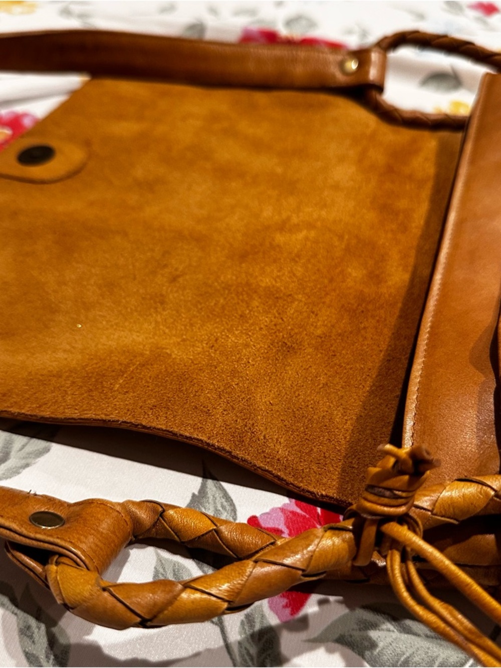 VINTAGE HIGH DESIGN LEATHER SHOULDER BAG WITH BRAIDED DETAIL GOOD CONDITION - Picture 8 of 8
